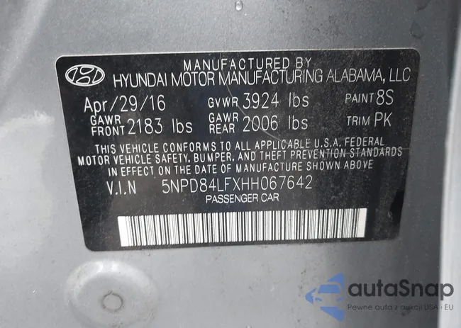 5NPD84LFXHH067642: 43300412