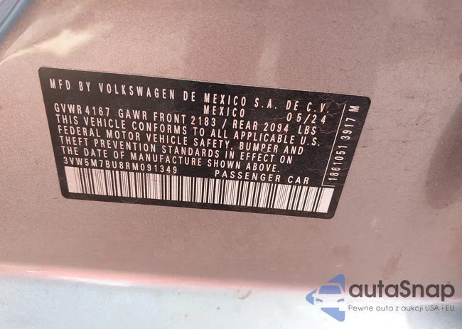 3VW5M7BU8RM091349: 43300530