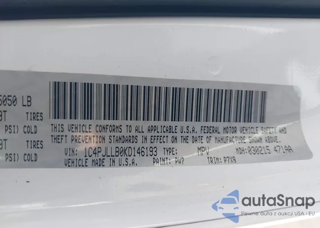 1C4PJLLB0KD146193: 43300540