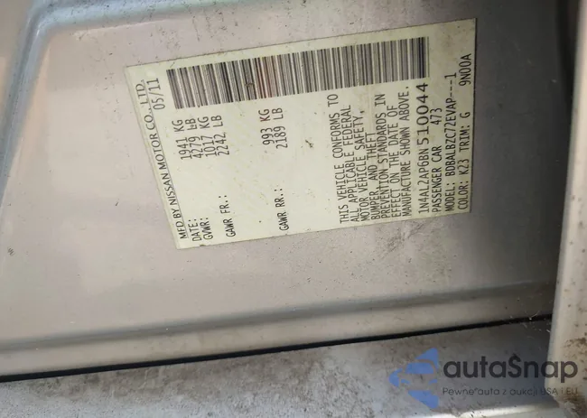 1N4AL2AP6BN510044: 43300596