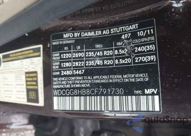 WDCGG8HB8CF791730: 43300754