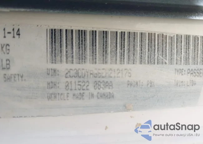 2C3CDYAG6EH212176: 43301802