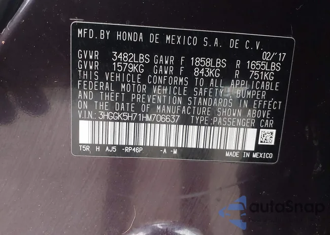 3HGGK5H71HM706637: 43301845