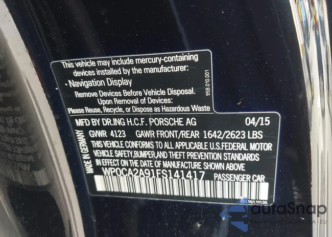 WP0CA2A91FS141417: 43301864