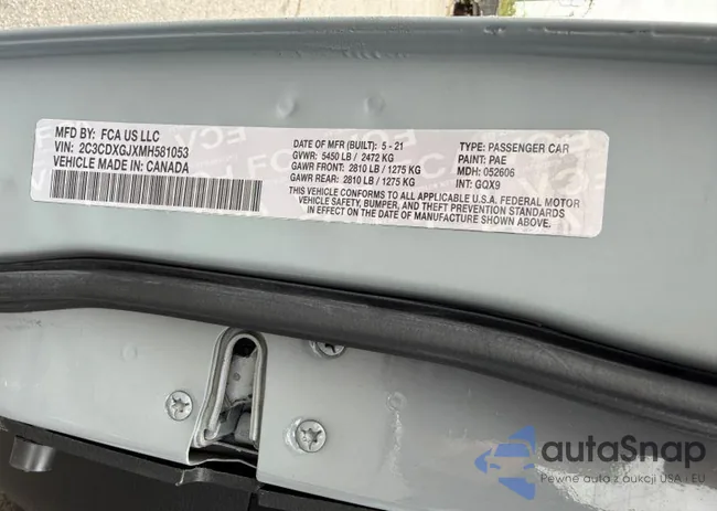 2C3CDXGJXMH581053: 43301870