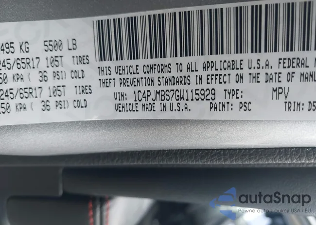 1C4PJMBS7GW115929: 43301882