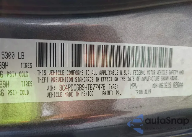 3C4PDCGB9HT677476: 43301924