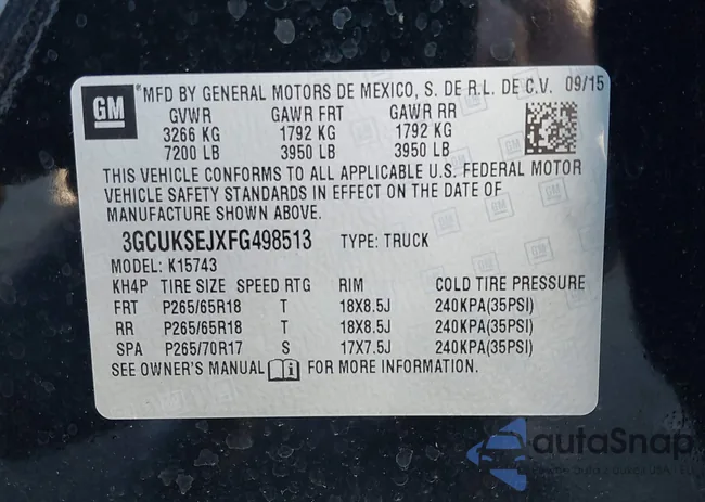 3GCUKSEJXFG498513: 43302020