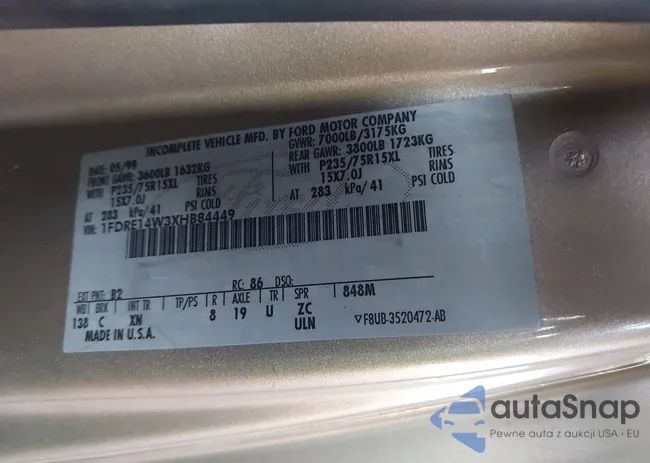 1FDRE14W3XHB84449: 43302164