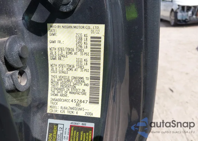 1N6AD0CU4CC452847: 43301393