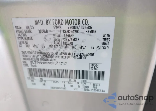 5LTPW18596FJ11717: 43301429