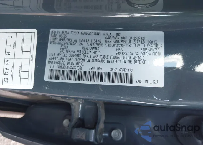 7MMVABEM6SN377366: 43301534