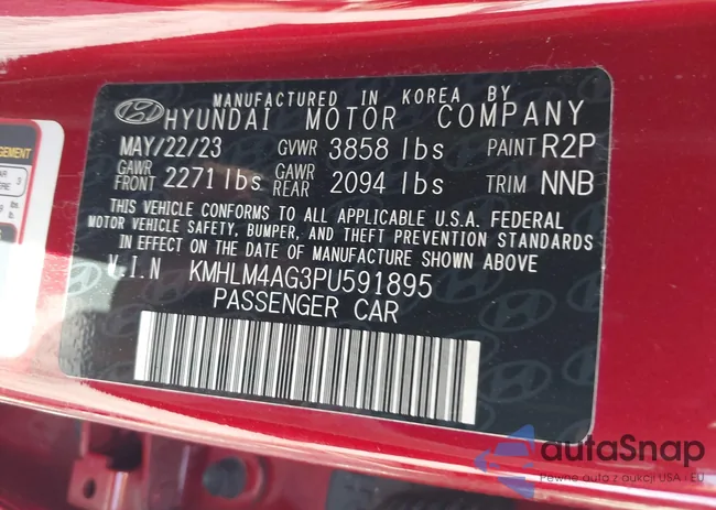 KMHLM4AG3PU591895: 43301585