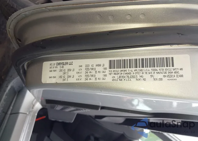 1J8FA54178L635615: 43301589