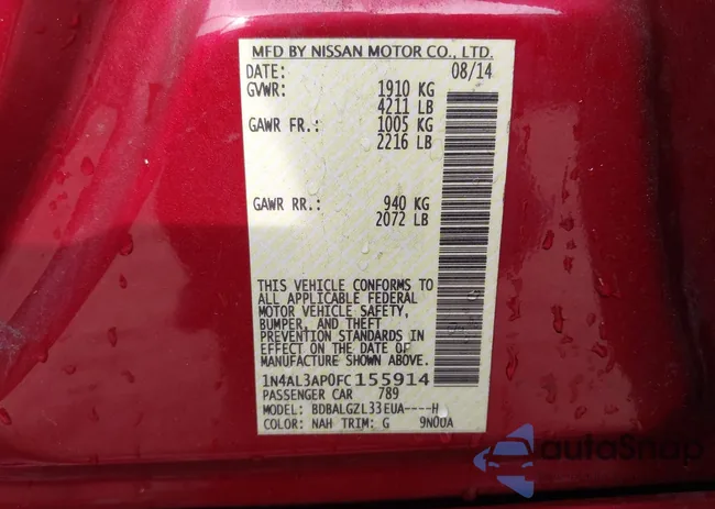 1N4AL3AP0FC155914: 43301624