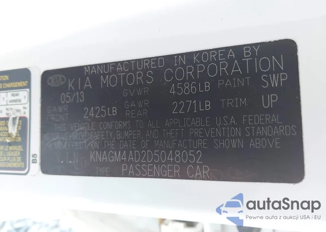 KNAGM4AD2D5048052: 43301697