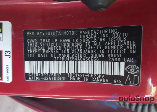 2T1BU4EE4AC458656: 43301776