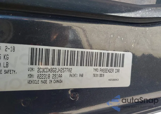 2C3CDXBG2JH257702: 43302780