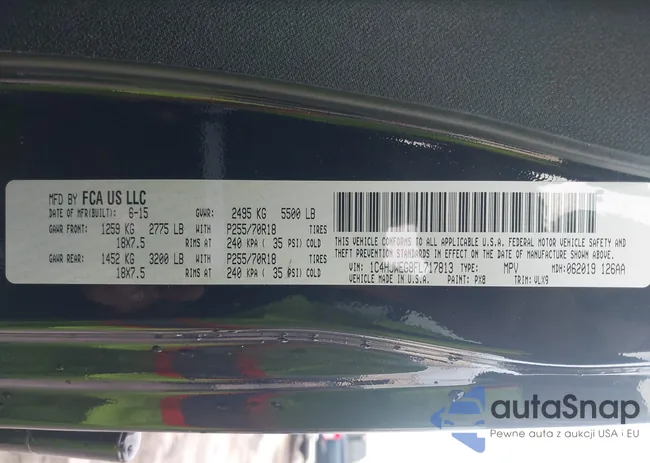 1C4HJWEG8FL717813: 43302845