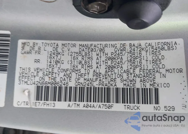 3TMLU42N66M006246: 43302872