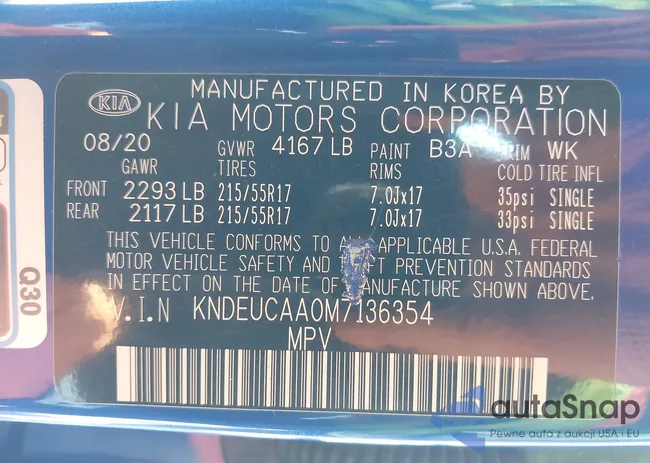 KNDEUCAA0M7136354: 43302875