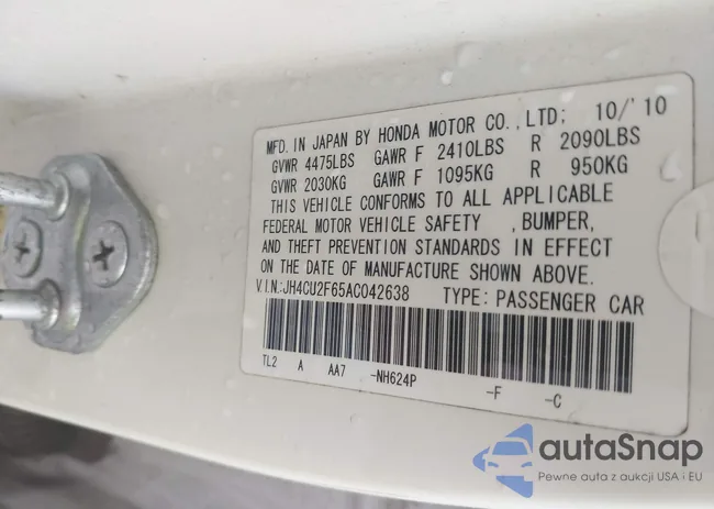 JH4CU2F65AC042638: 43302888