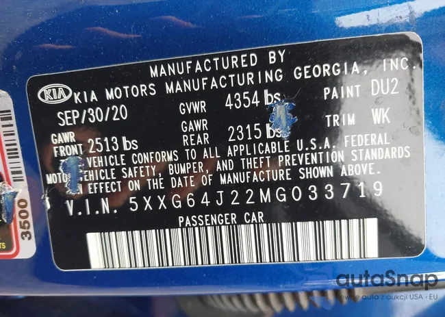 5XXG64J22MG033719: 43302904