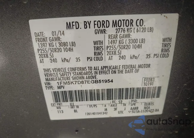 1FM5K7D87EGB51954: 43302968