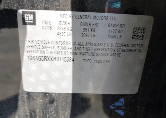 1G6AG5RXXH0115684: 43303026