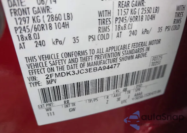 2FMDK3JC3EBA94477: 43303067