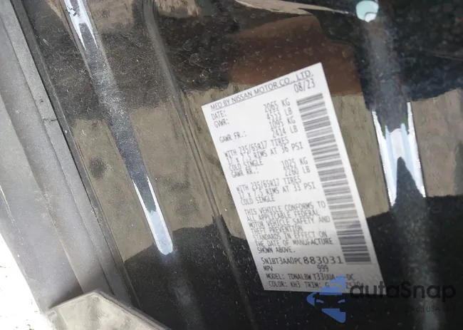 5N1BT3AA0PC883031: 43303269