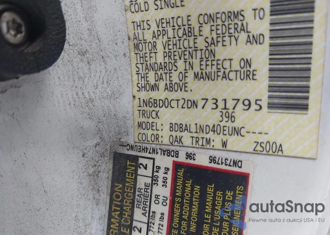 1N6BD0CT2DN731795: 43302472