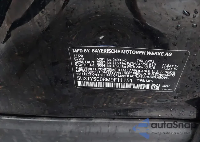 5UXTY5C08M9F11151: 43302513