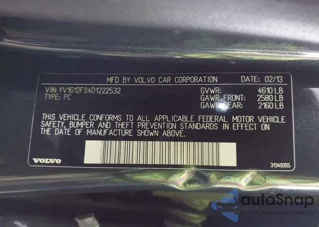 YV1612FS4D1222532: 43302643