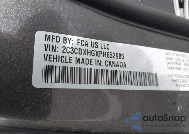 2C3CDXHGXPH652985: 43302682