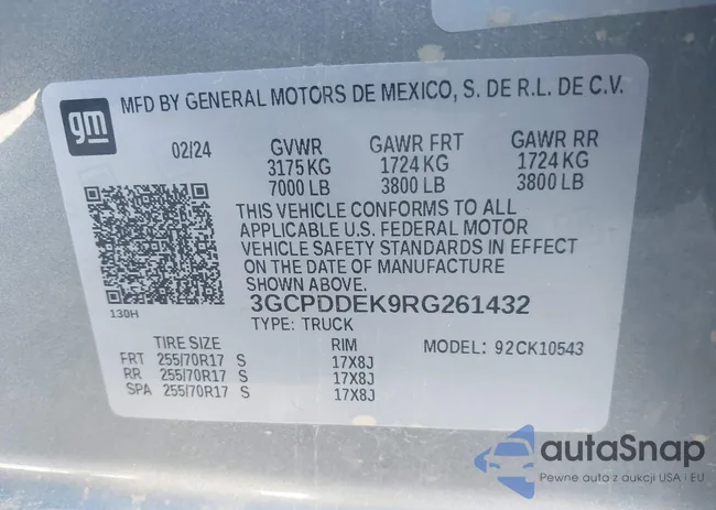 3GCPDDEK9RG261432: 43302717