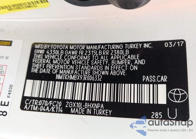 NMTKHMBX9JR006332: 43303795