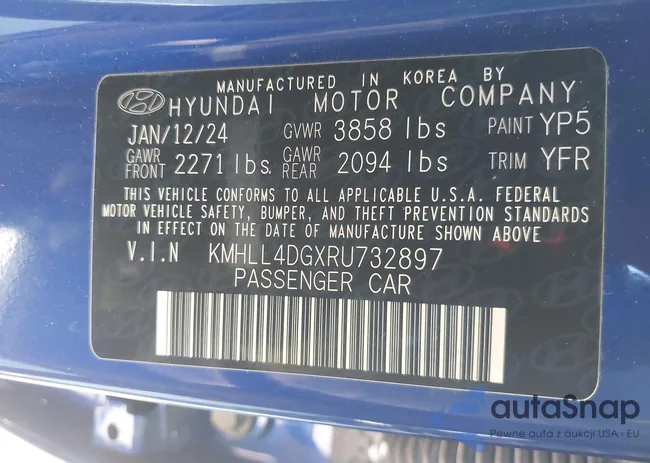 KMHLL4DGXRU732897: 43304008