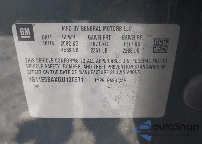 1G11E5SAXGU120571: 43304022