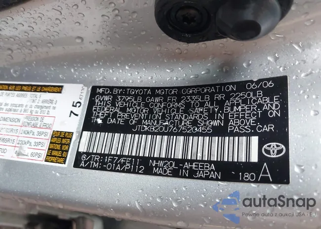 JTDKB20U767520455: 43304053