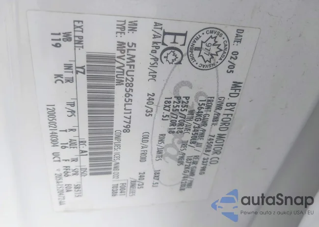 5LMFU28565LJ17798: 43304313