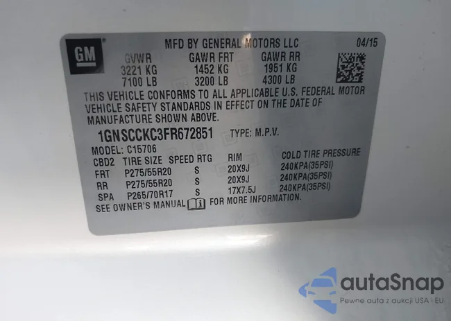 1GNSCCKC3FR672851: 43304341