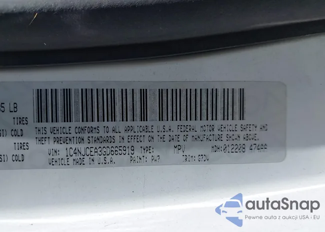 1C4NJCEA3GD665919: 43303408