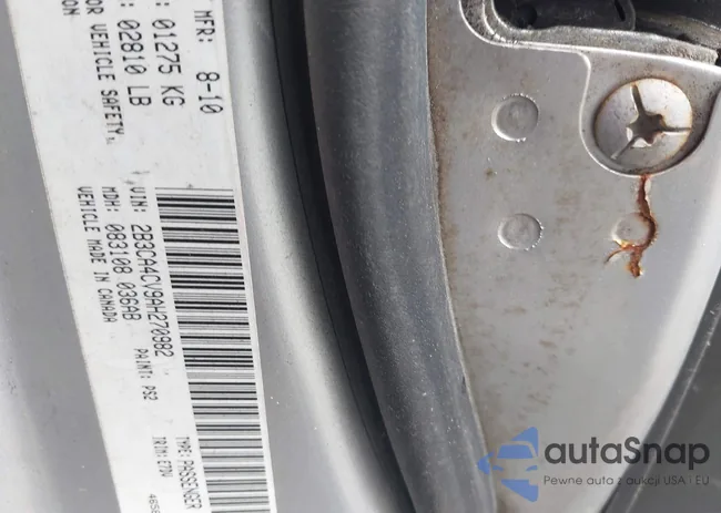 2B3CA4CV9AH270982: 43303490