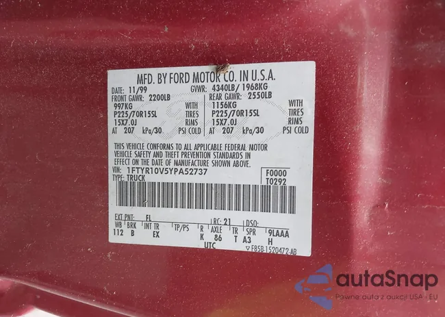 1FTYR10V5YPA52737: 43303618