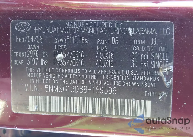 5NMSG13D88H189596: 43303755