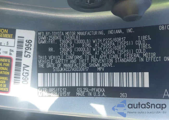 5TDJK4CC7AS030817: 43303768