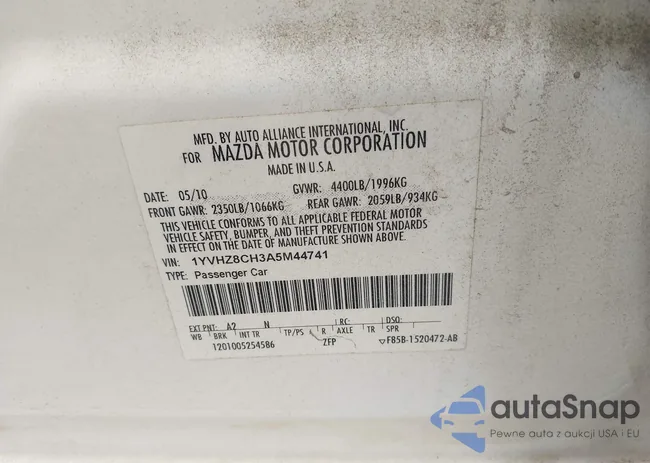 1YVHZ8CH3A5M44741: 43304853