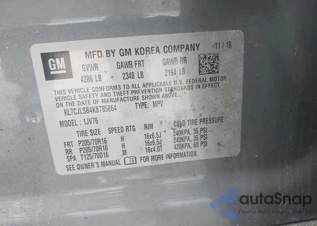 KL7CJLSB4KB785864: 43304937