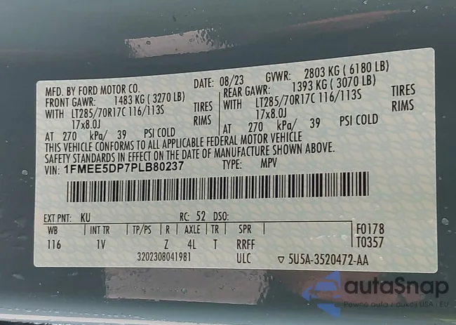 1FMEE5DP7PLB80237: 43304997